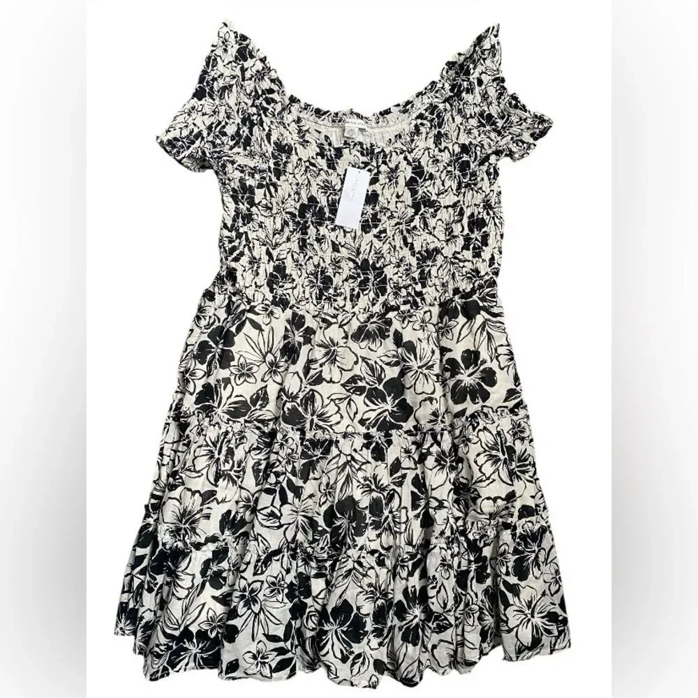 American Eagle Outfitters Womens Floral Mini Dress Size L - Picture 3 of 8
